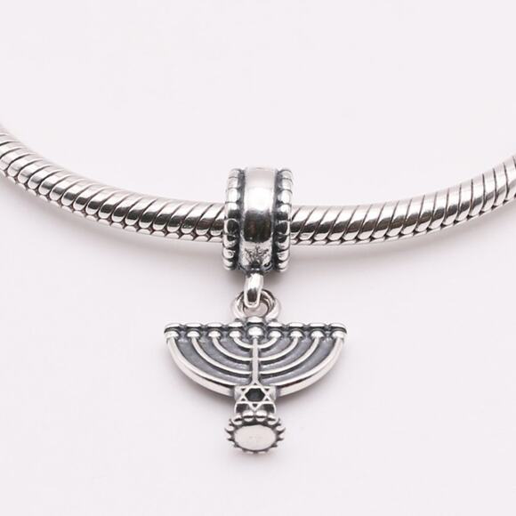 PANDORA Menorah Religious Jewish Dangle - 791362 - Picture 8 of 11